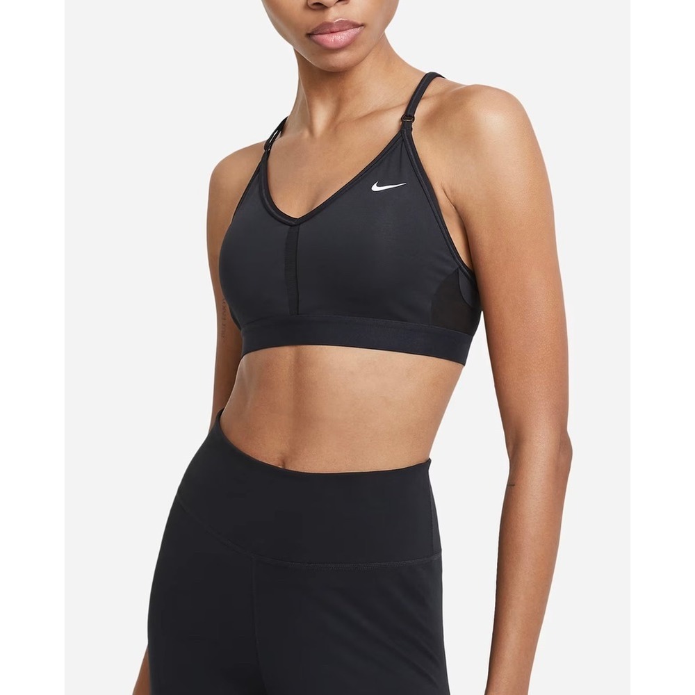 Nike‎ Dri Fit Women's Light-Support Padded V-Neck Sports Bra
